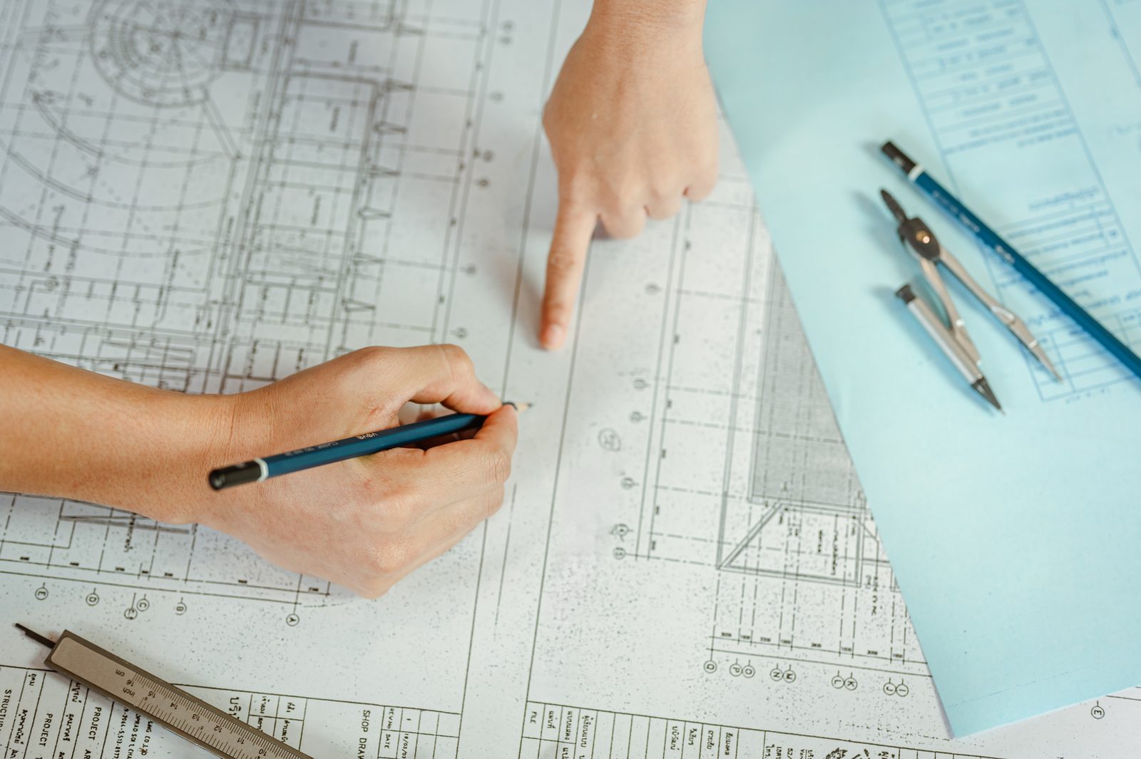 Reviewing finalized home plans and selections at Ward Communities