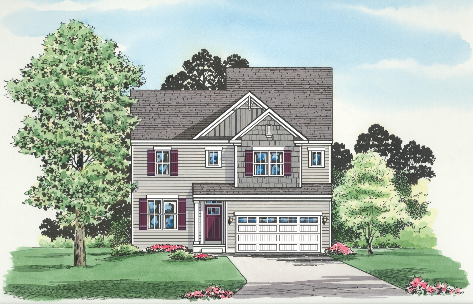 Alexander II Elevation C — Ward Communities home
