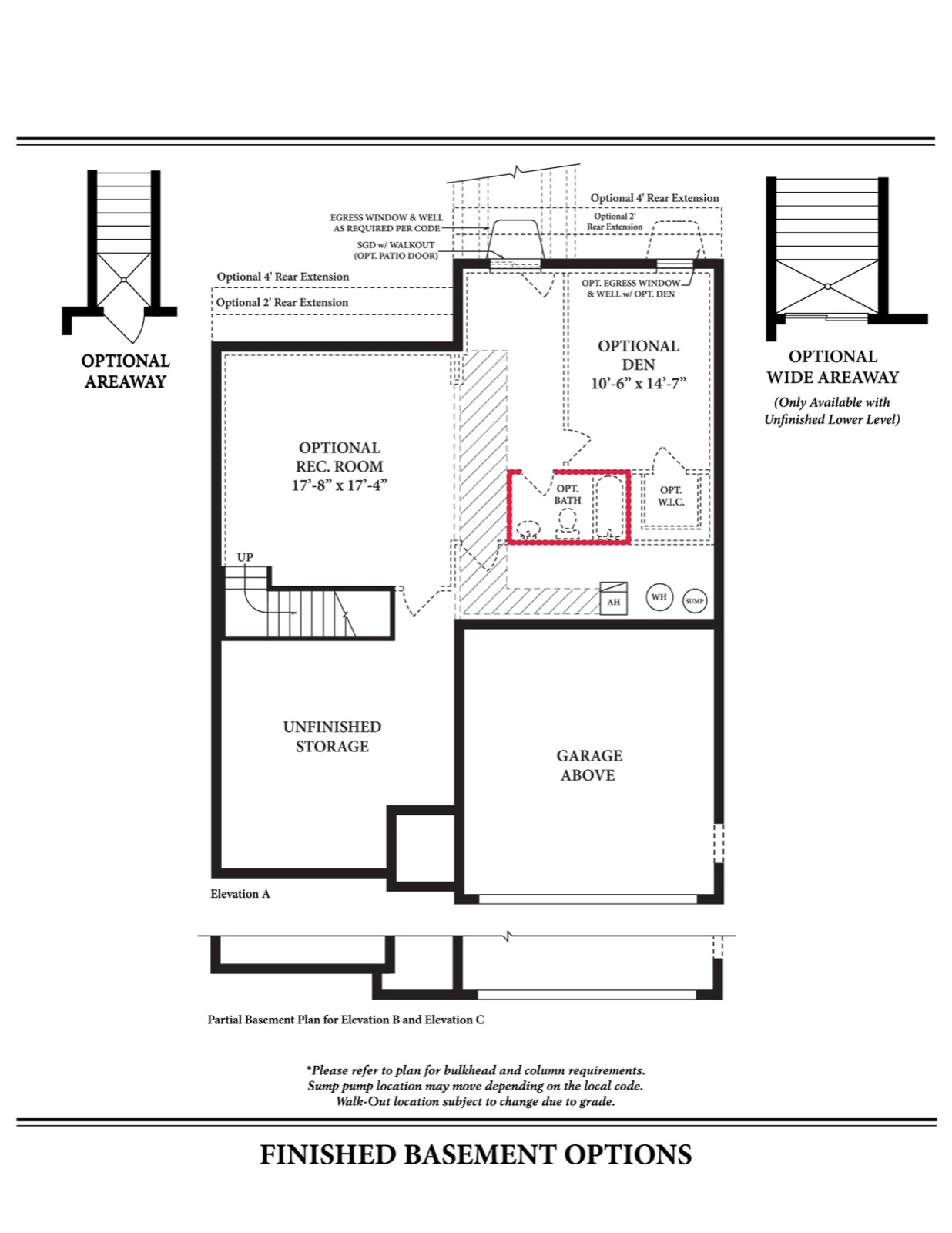 Alexander II Finished Basement Option — Ward Communities home