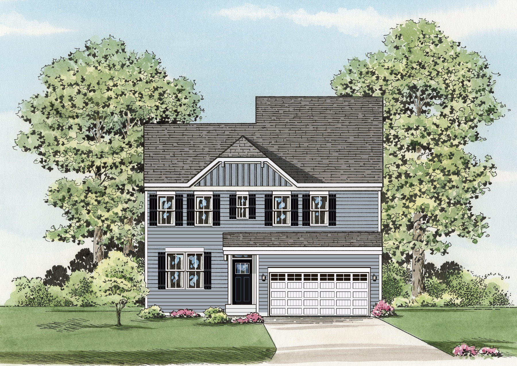 Alexander II Elevation A — Ward Communities home