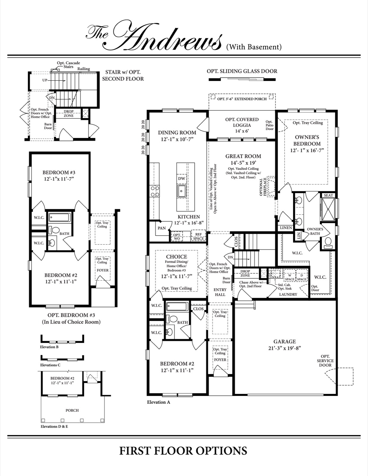 Andrews I First Floor Options — Ward Communities home