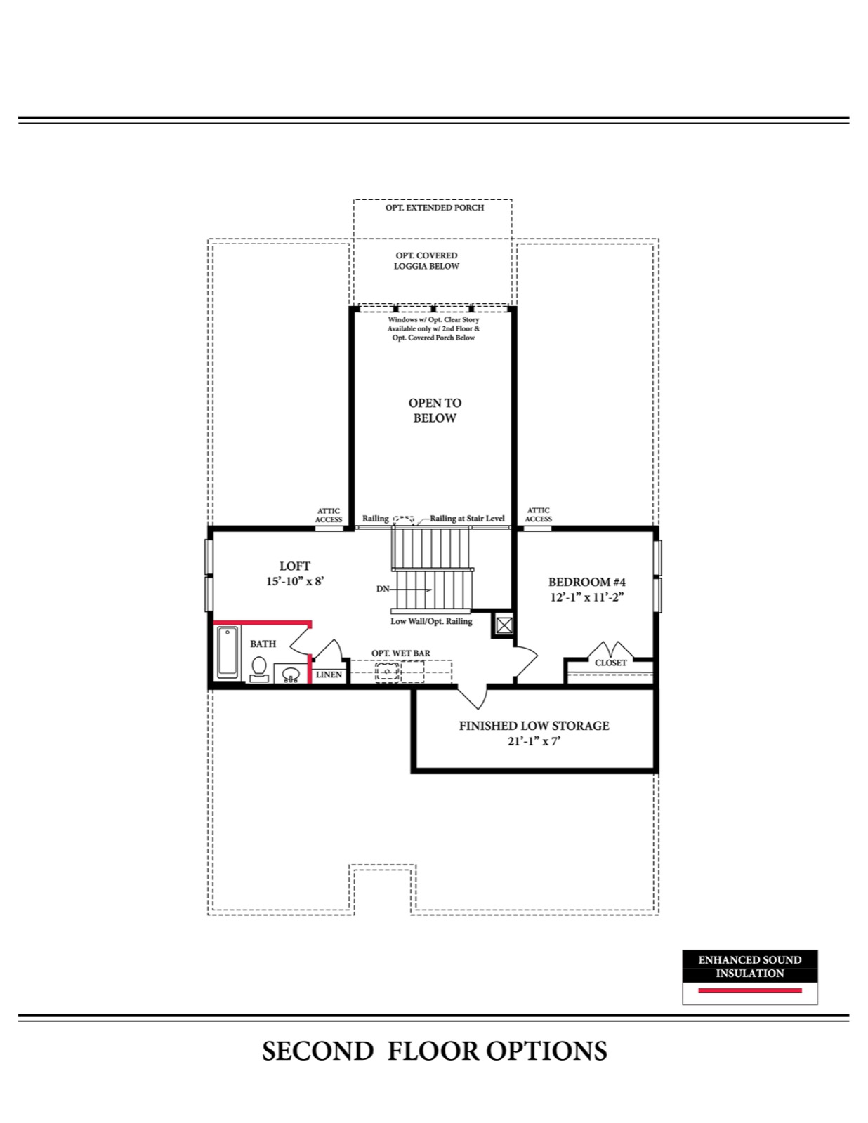 Andrews I Optional Second Floor — Ward Communities home