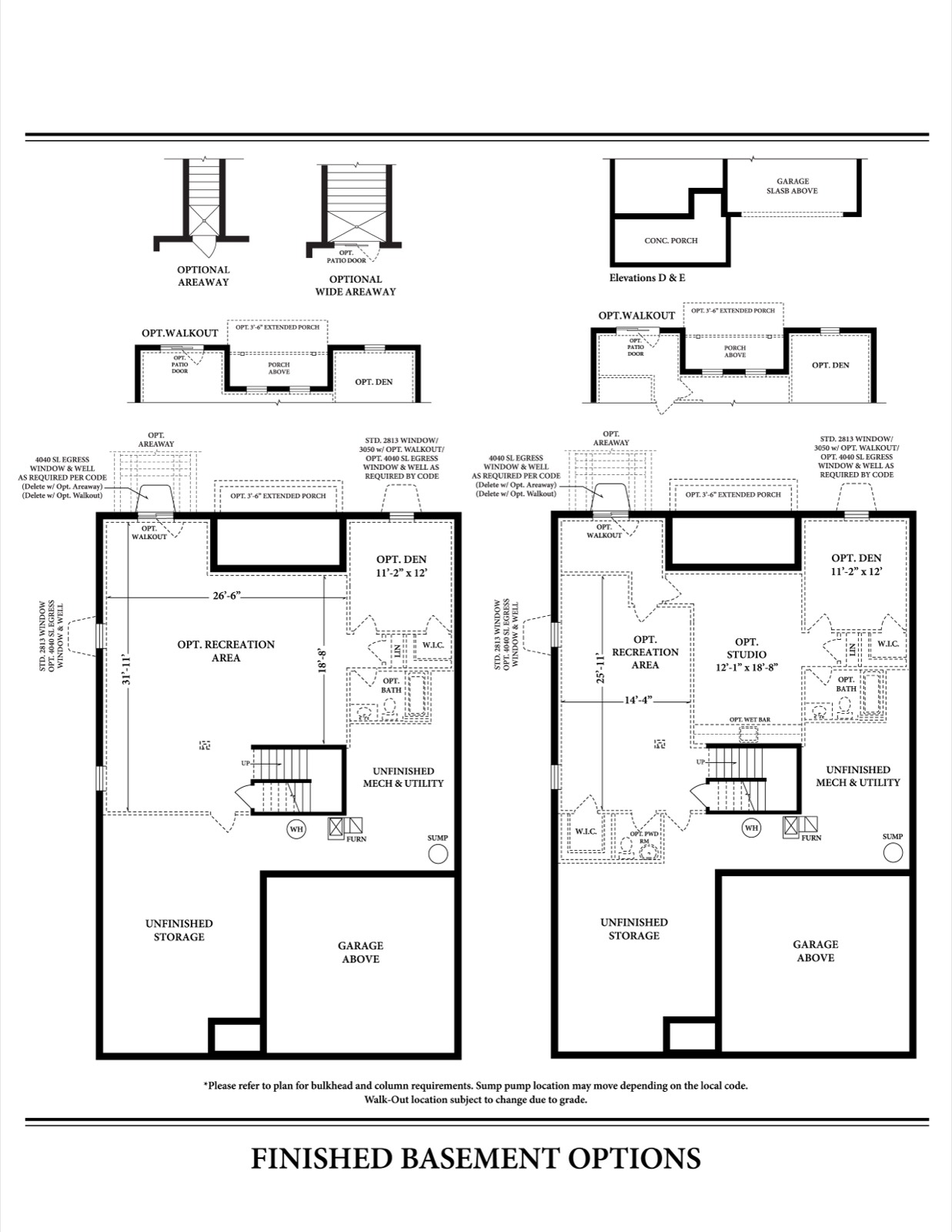 Andrews I Finished Basement Option — Ward Communities home