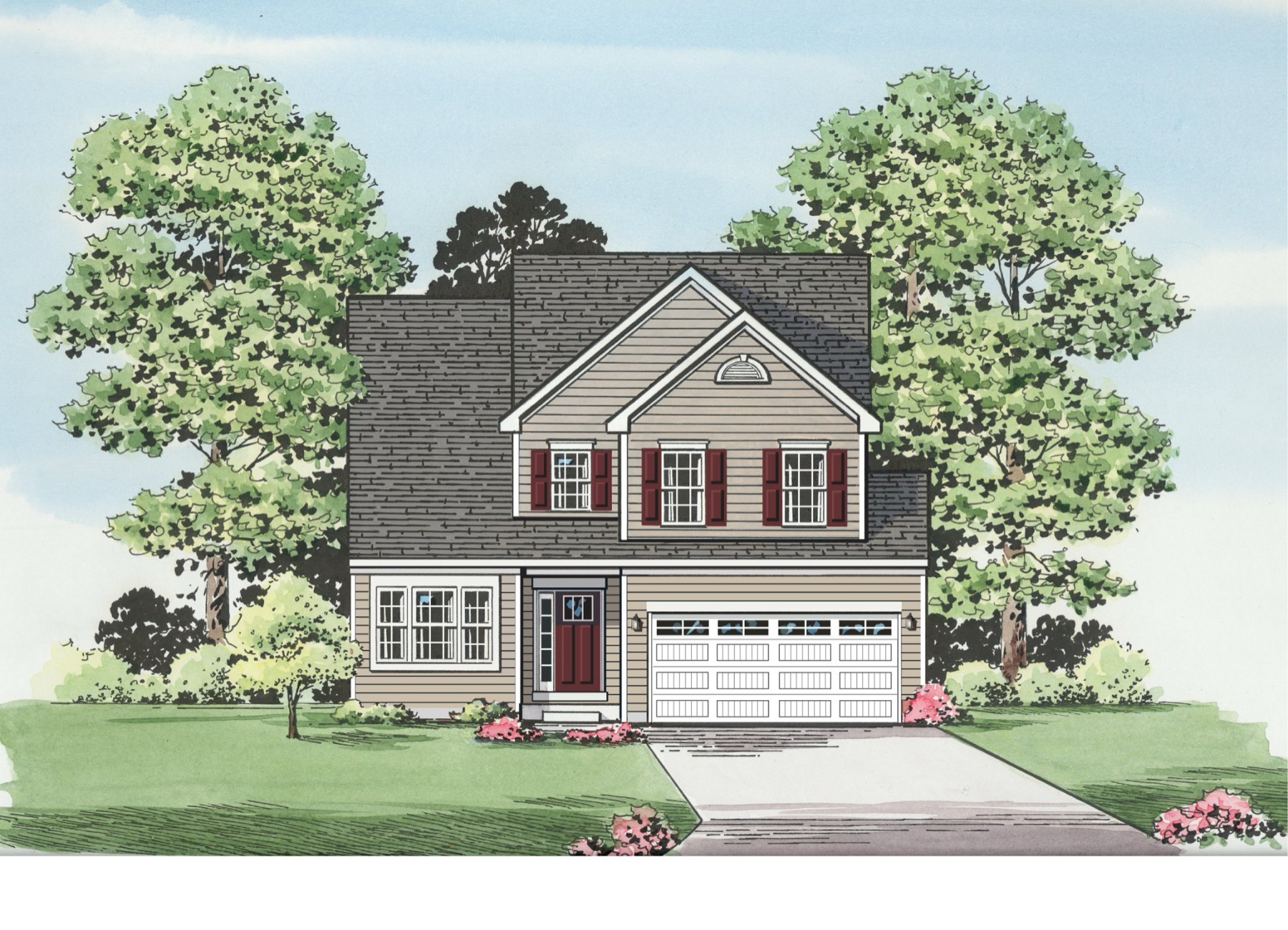 Aspen Elevation B — Ward Communities home