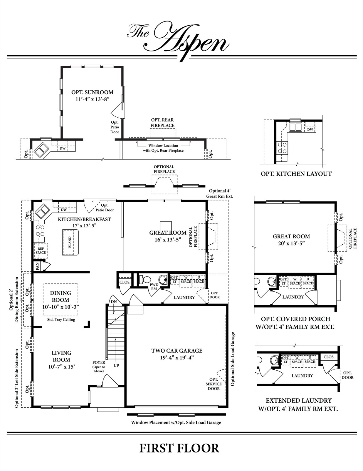 Aspen First Floor — Ward Communities home