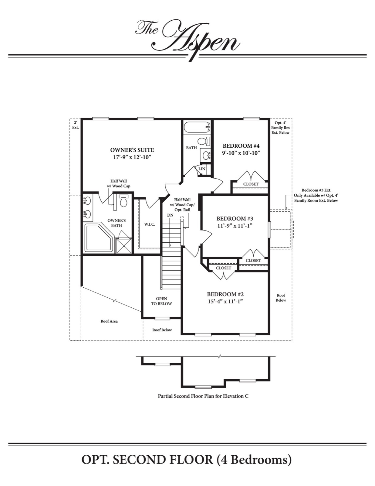 Aspen Second Floor — Option — Ward Communities home