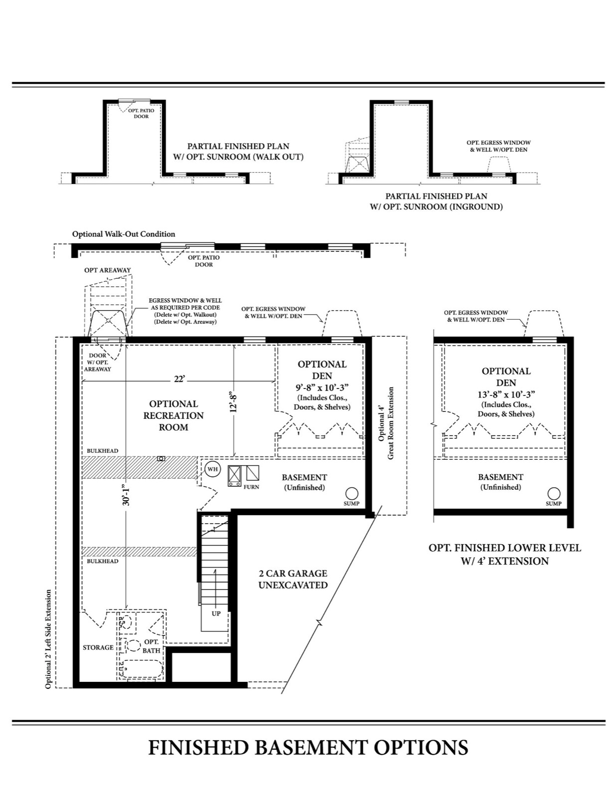 Aspen Finished Basement Option — Ward Communities home