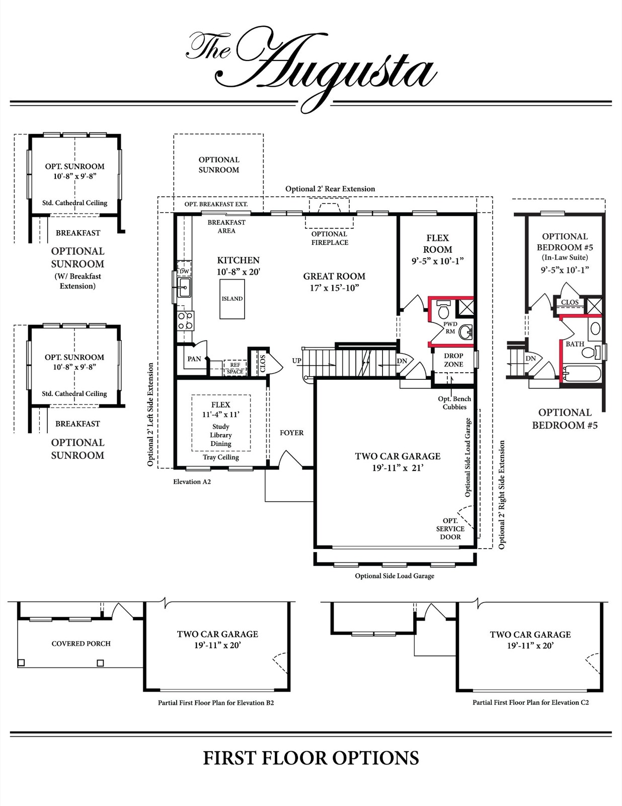 Augusta First Floor — Ward Communities home