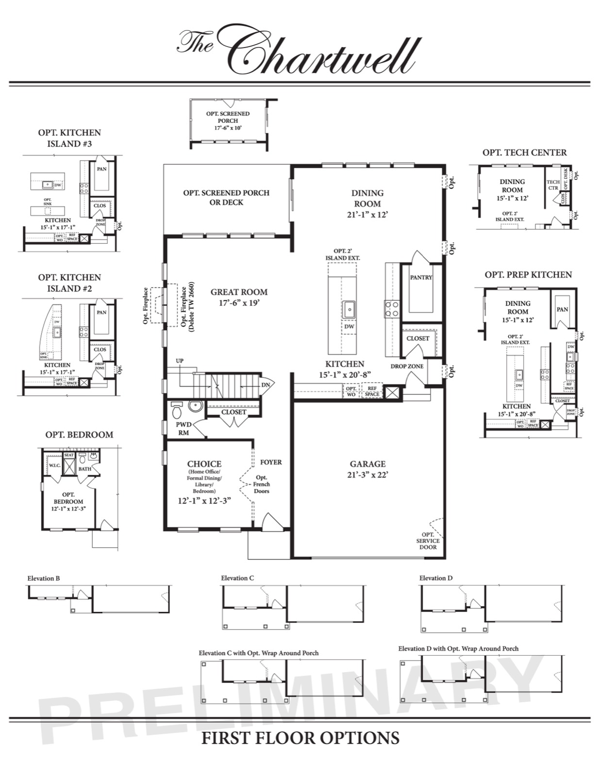 Chartwell First Floor — Ward Communities custom home
