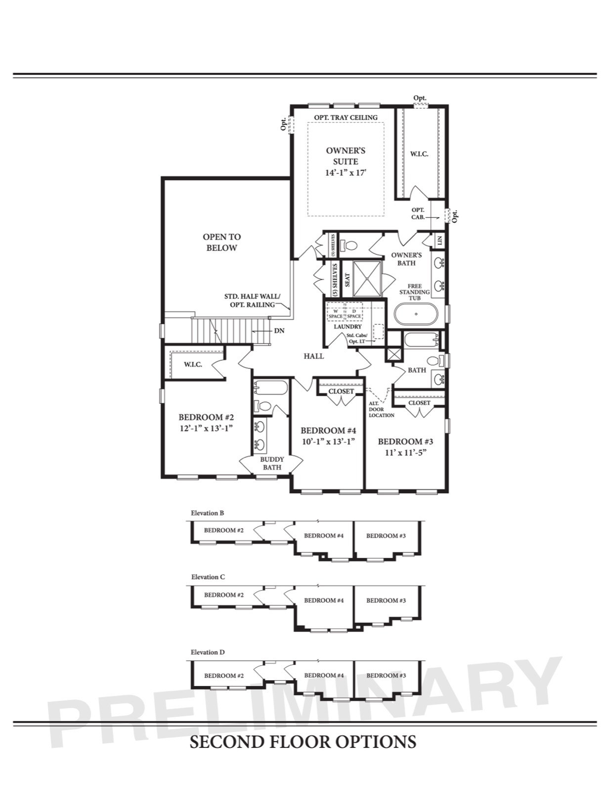 Chartwell Second Floor — Ward Communities custom home