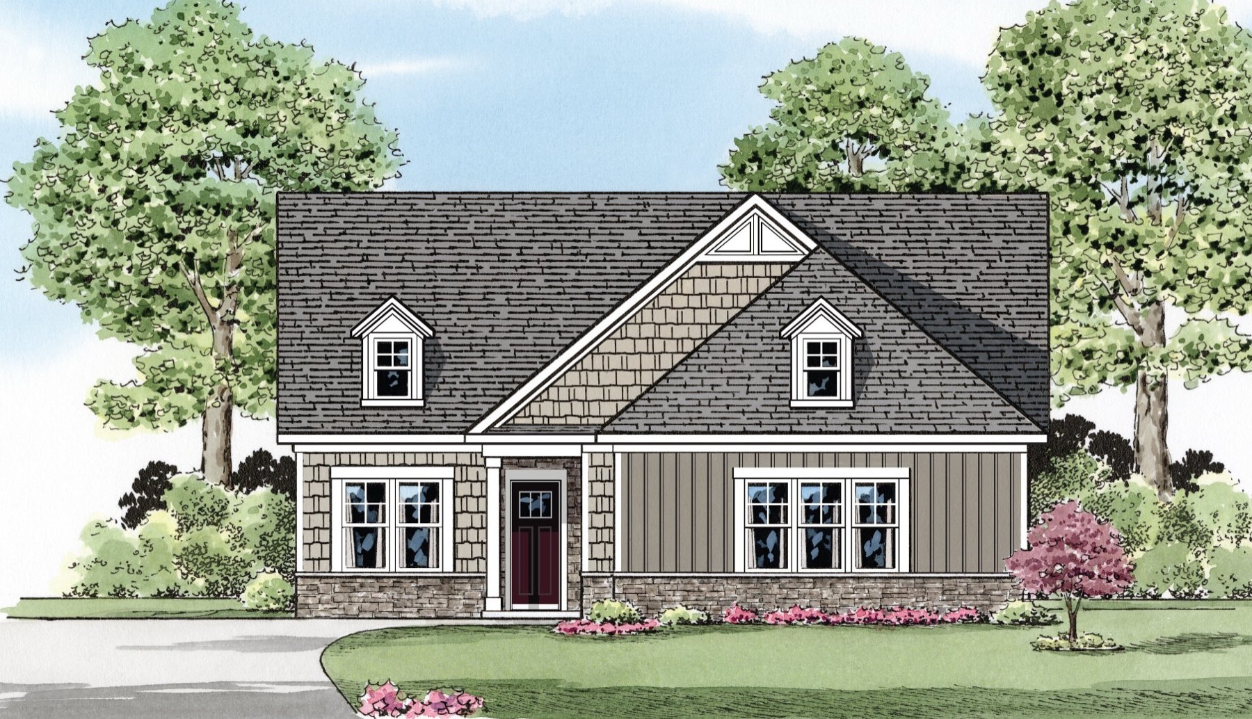 Lincoln Elevation B — Ward Communities home
