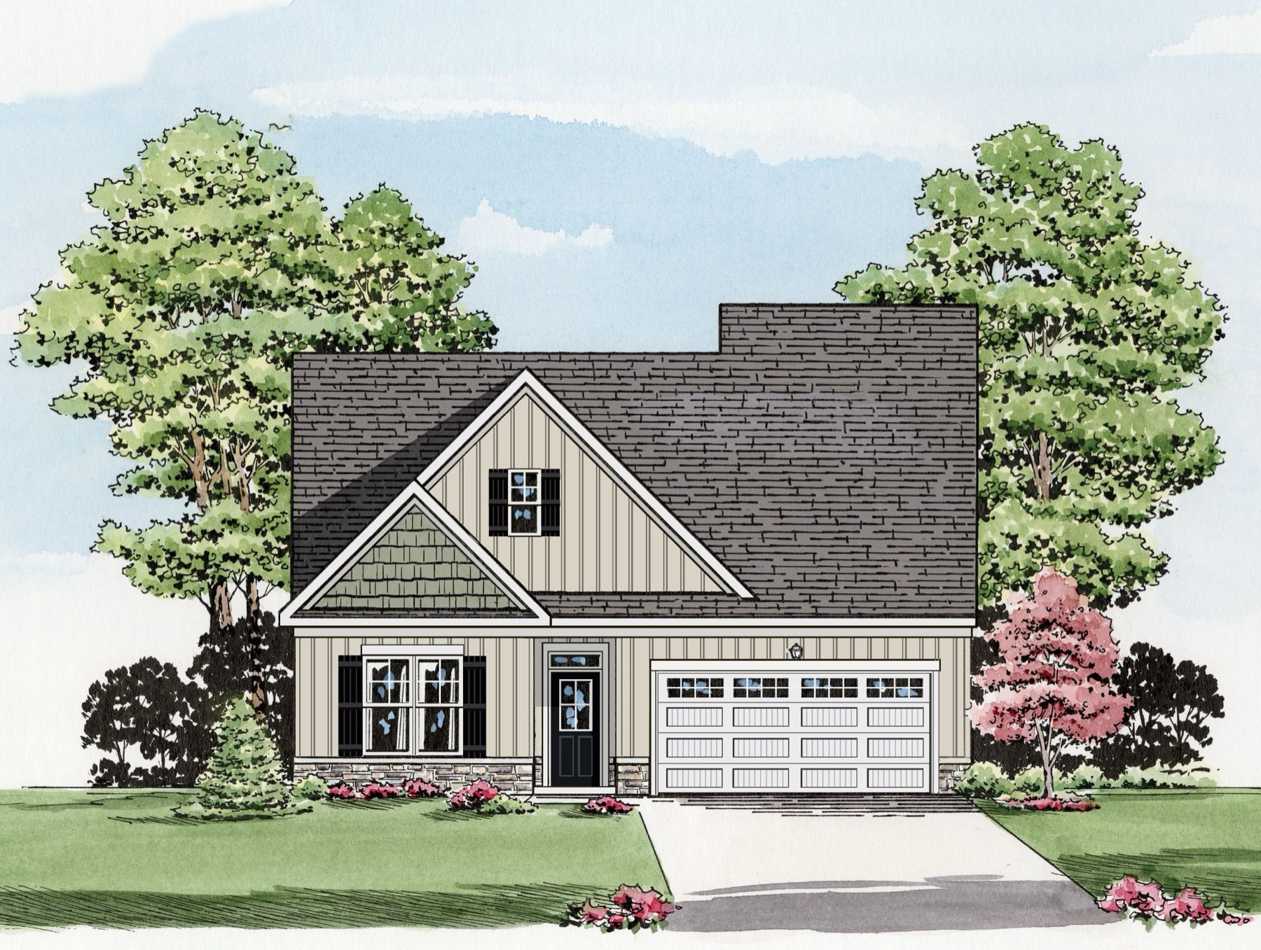 Lindsay II Elevation B — Ward Communities home