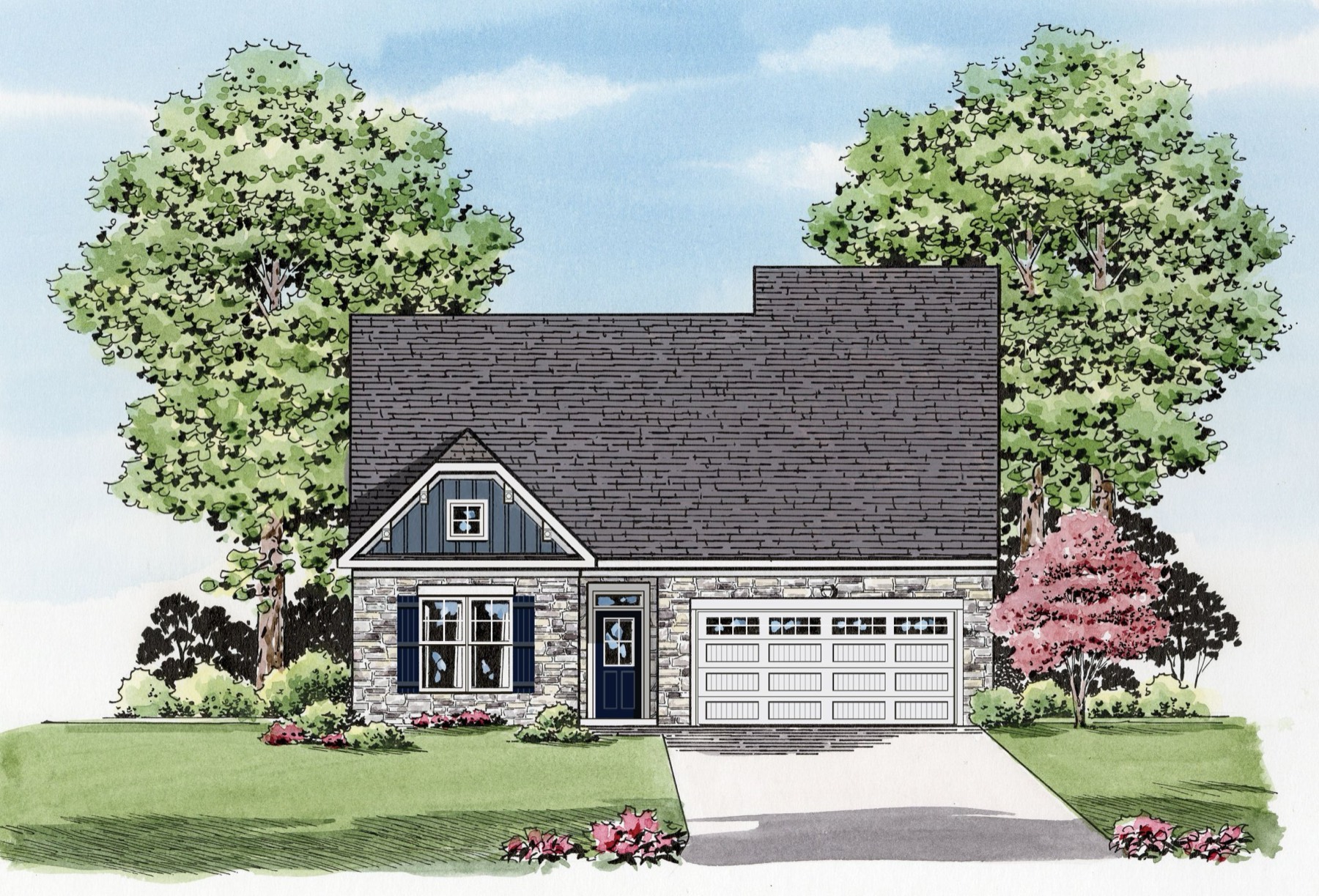 Lindsay II Elevation C — Ward Communities home