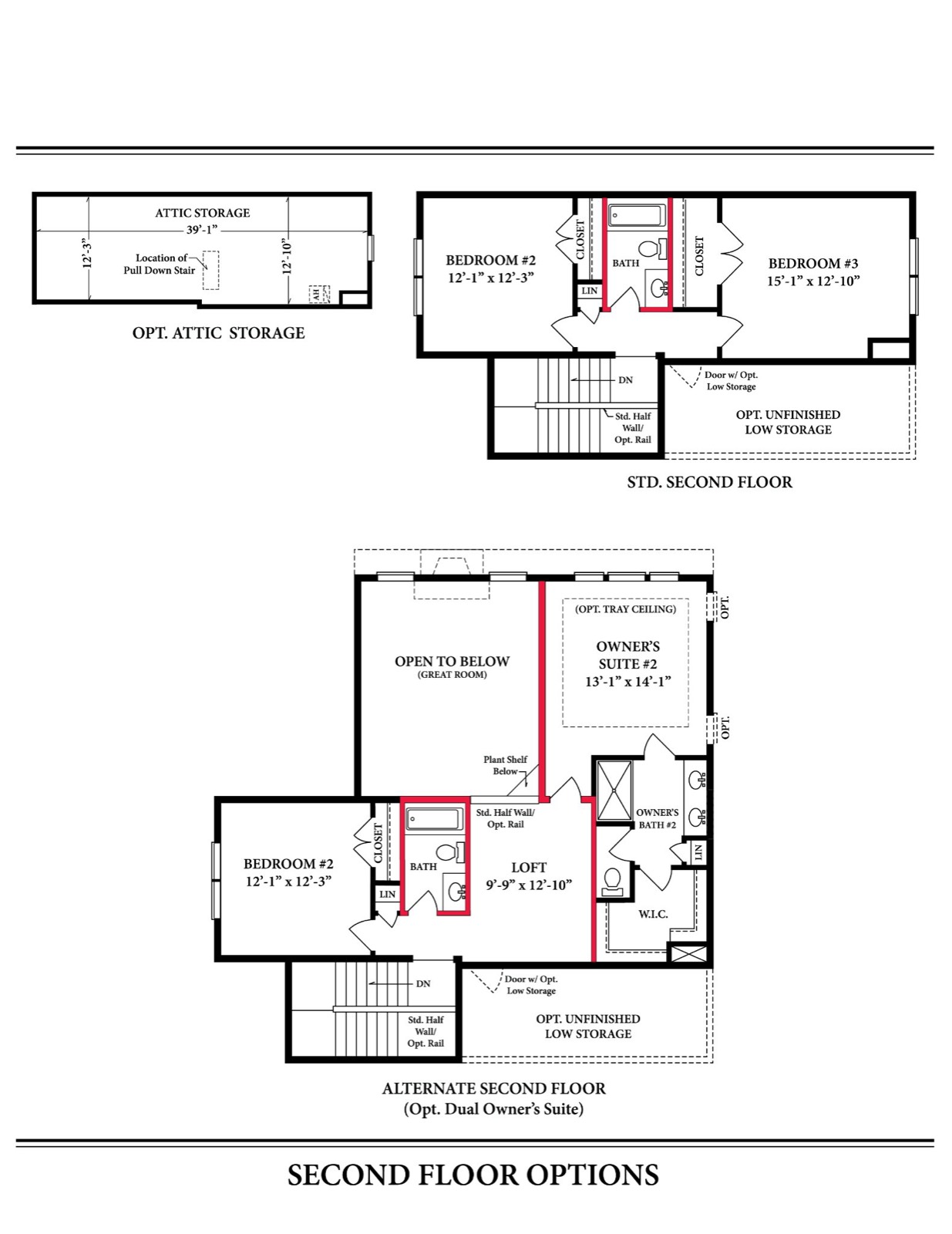Patton Second Floor Option — Ward Communities home