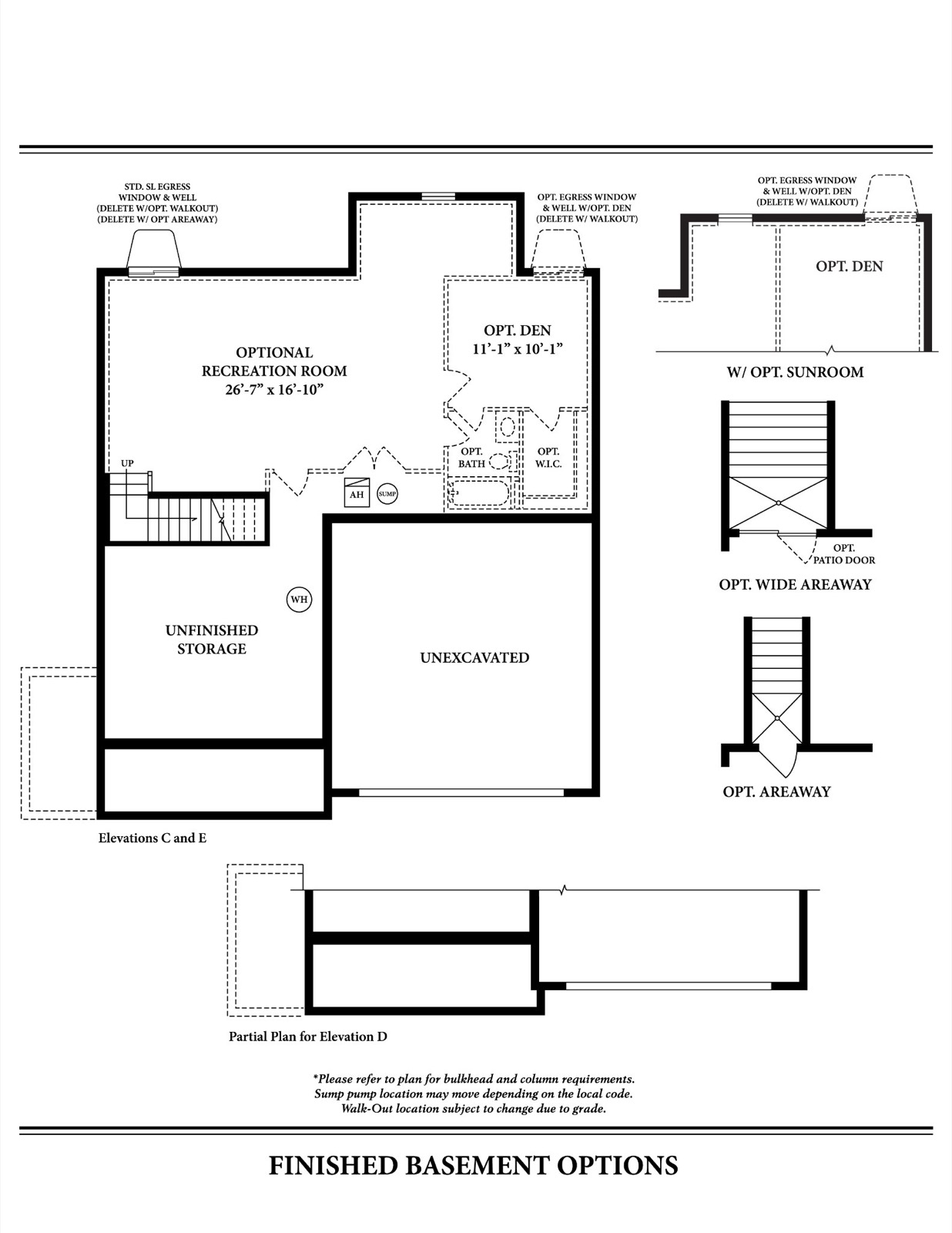 Somerset II Finished Basement Option — Ward Communities home