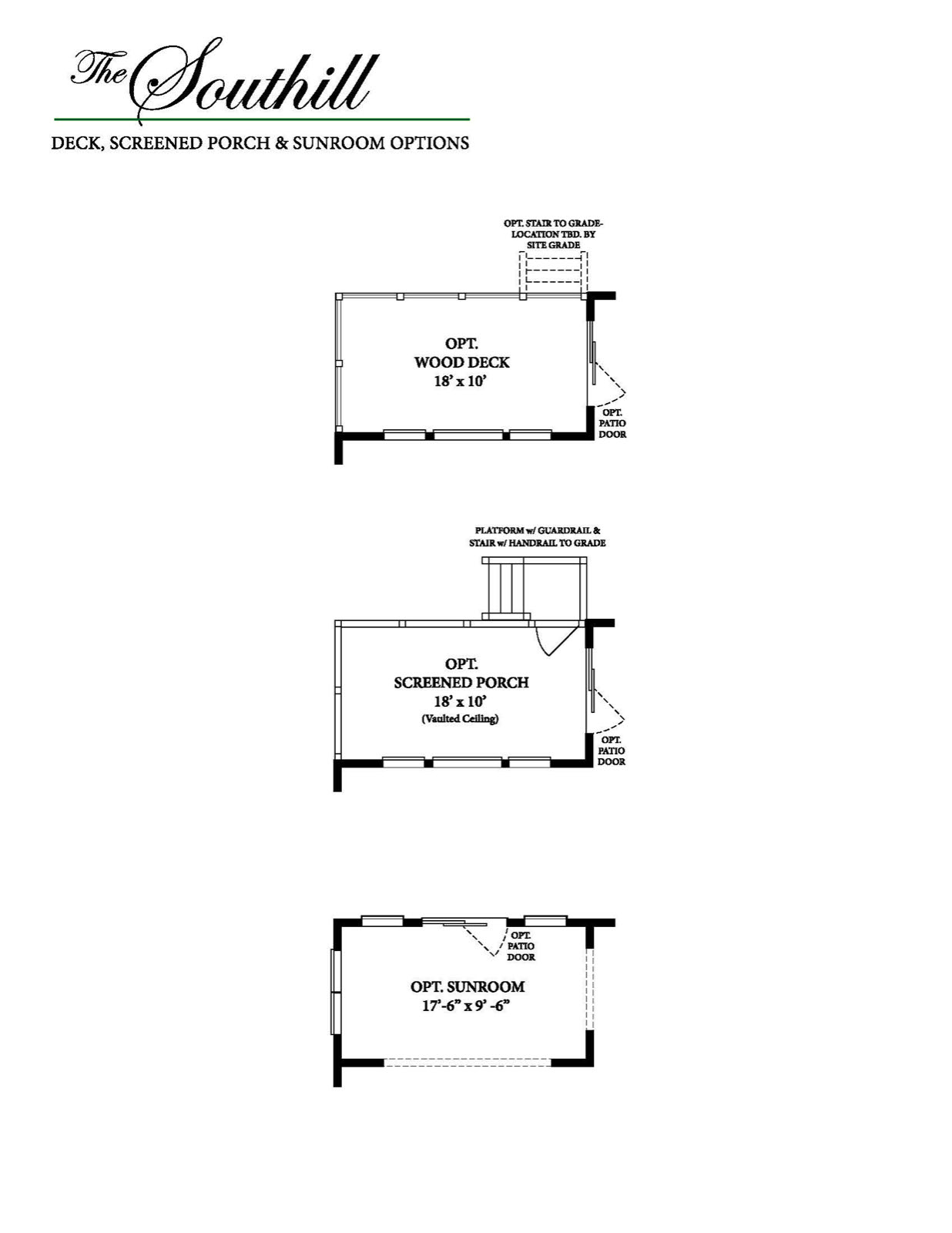 Southill First Floor — Porch, Sunroom & Deck — Ward Communities home
